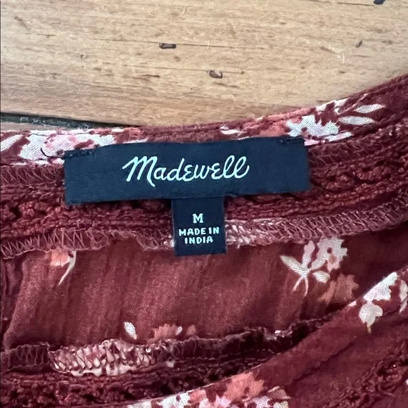 Madewell Ruffle top Homestead Bouquet size M - Picture 11 of 14